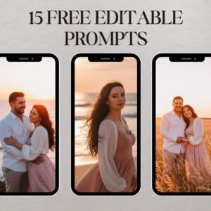 15 AI Photo Prompts for Portraits, Couples & Influencers