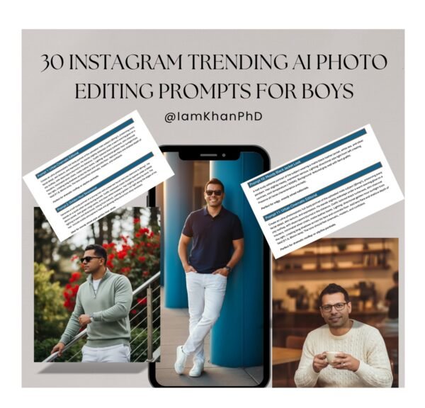 30 Instagram Trending AI Photo Editing Prompts for Boys