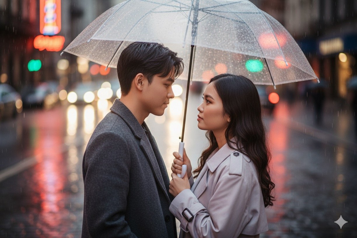Instantly transform your couple photos into romantic cinematic portraits using Gemini AI. 10 ready-to-use prompts for realistic edits without face distortion. 1