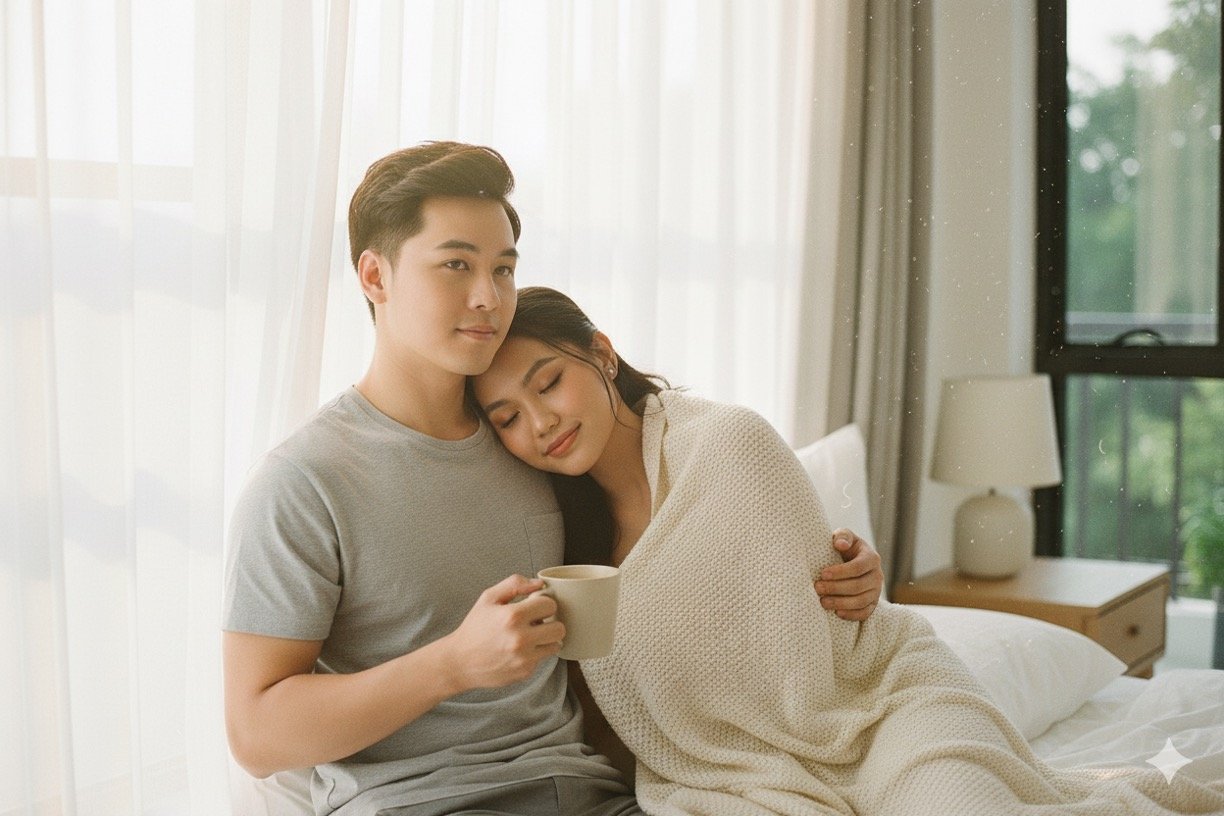 Instantly transform your couple photos into romantic cinematic portraits using Gemini AI. 10 ready-to-use prompts for realistic edits without face distortion. 2