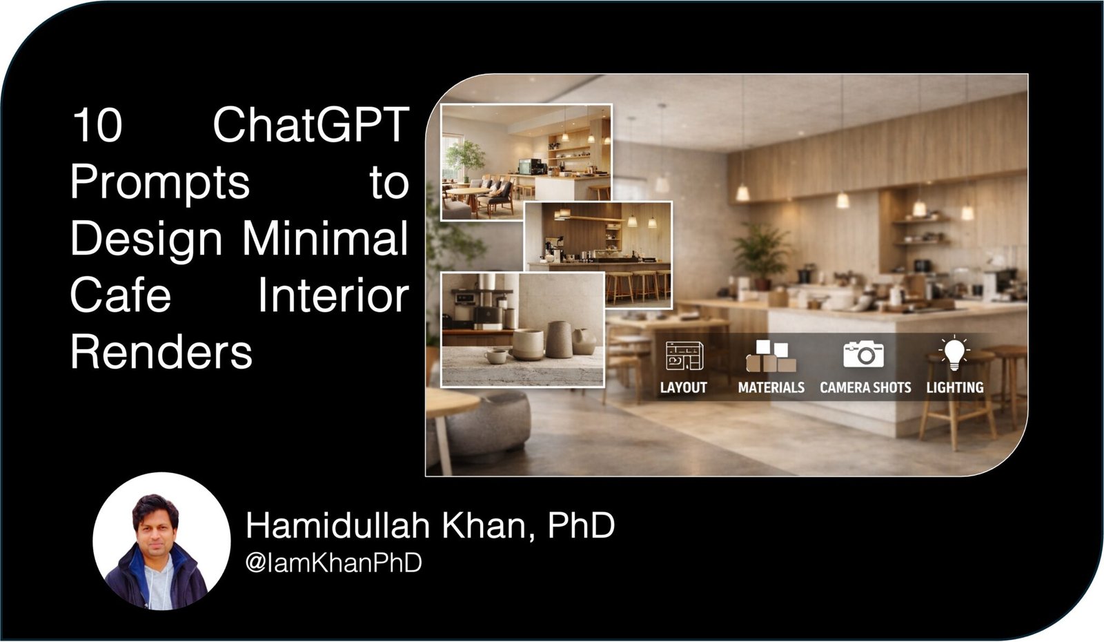 10 ChatGPT Prompts to Design Minimal Cafe Interior Renders I IamKhanPhD