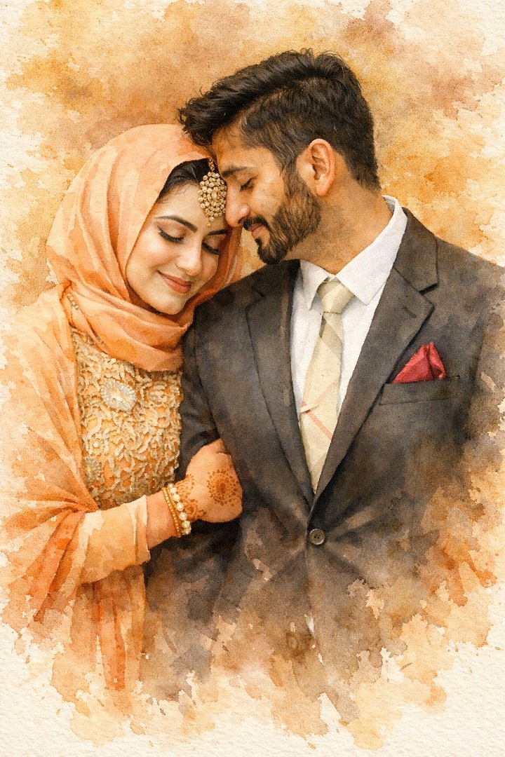 Best Watercolor Portrait Prompts: Romantic, Warm, and Face-Accurate