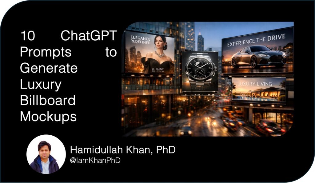 10 ChatGPT Prompts to Generate Luxury Billboard Mockups