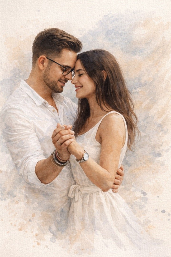 Copy-Paste Watercolor Portrait Prompts