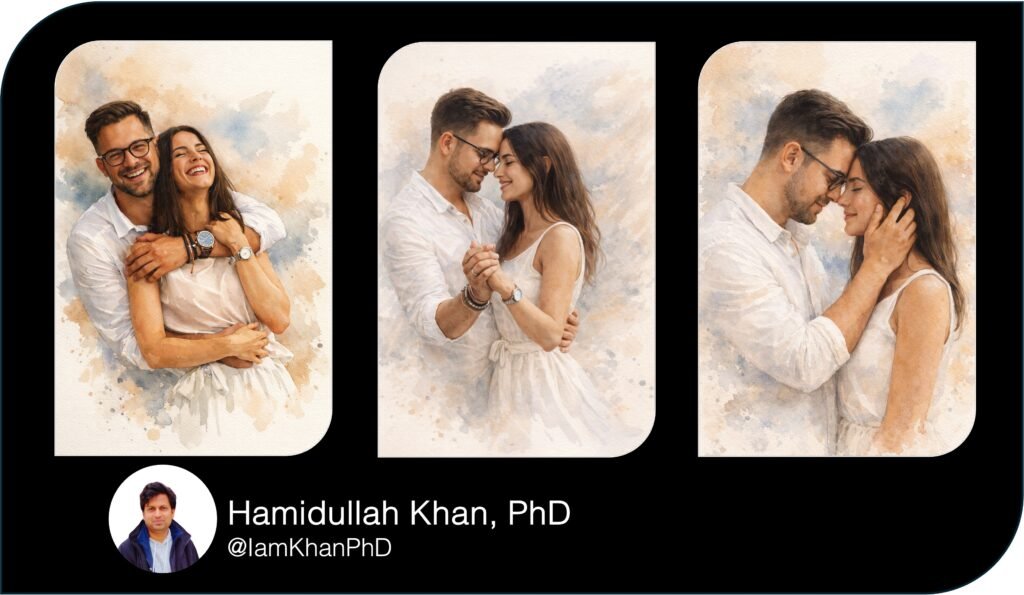 Copy-Paste Watercolor Portrait Prompts