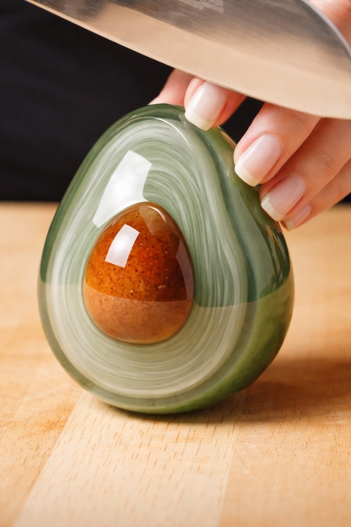 Glass Avacado image prompt