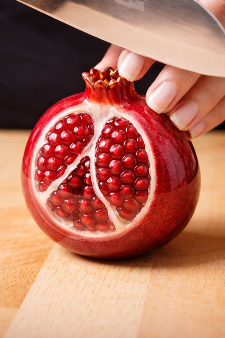 Glass pomegranate prompt