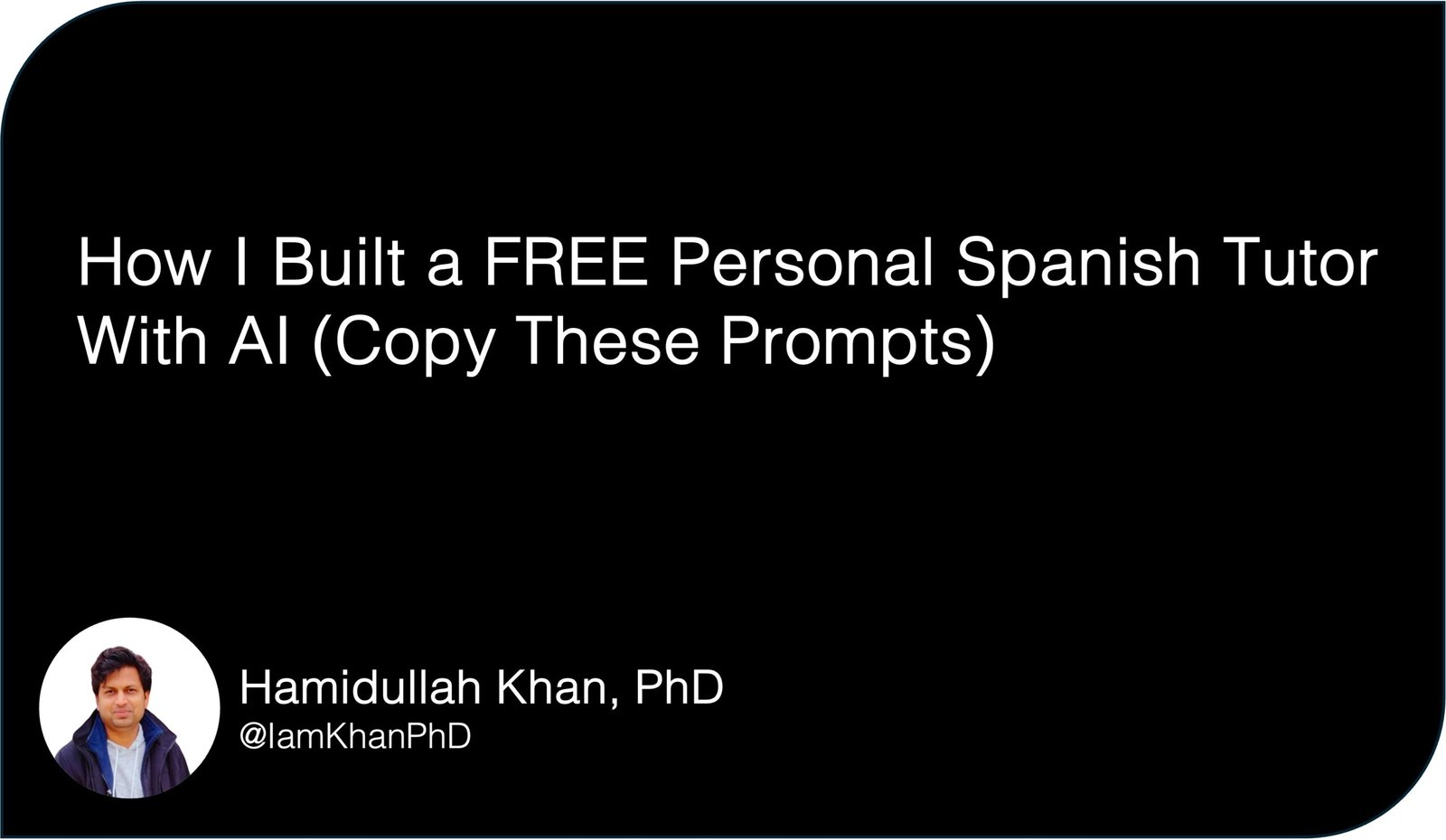How I Built a FREE Personal Spanish Tutor With AI (Copy These Prompts)