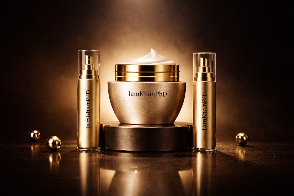 Luxury Gold Skincare Campaign Prompts