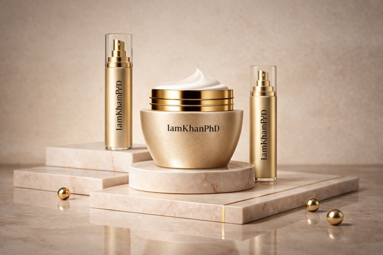 Luxury Gold Skincare Campaign Prompts