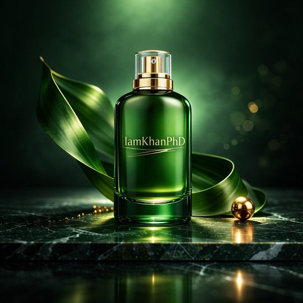 Luxury Green Perfume Campaign Shots Prompts