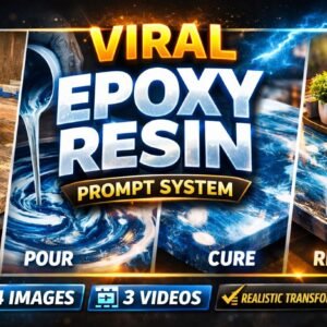 Timelapse AI Epoxy Resin Transformation Generator Prompt