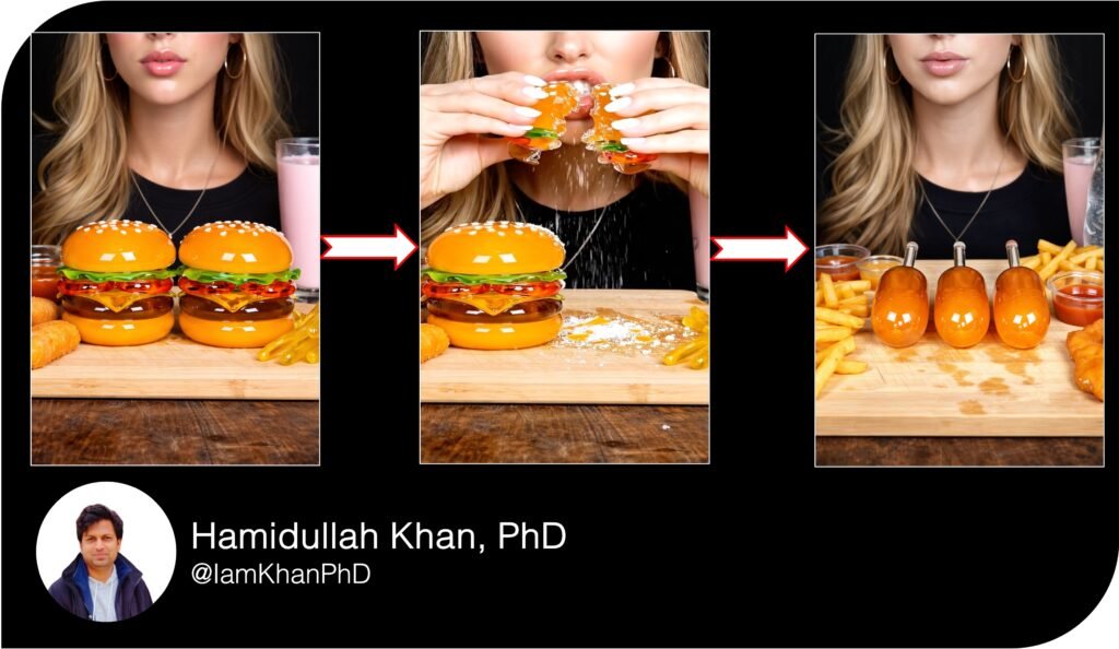 Ultra-Realistic Glass Burger ASMR Prompts (8K Hyper-Glossy Food Art)