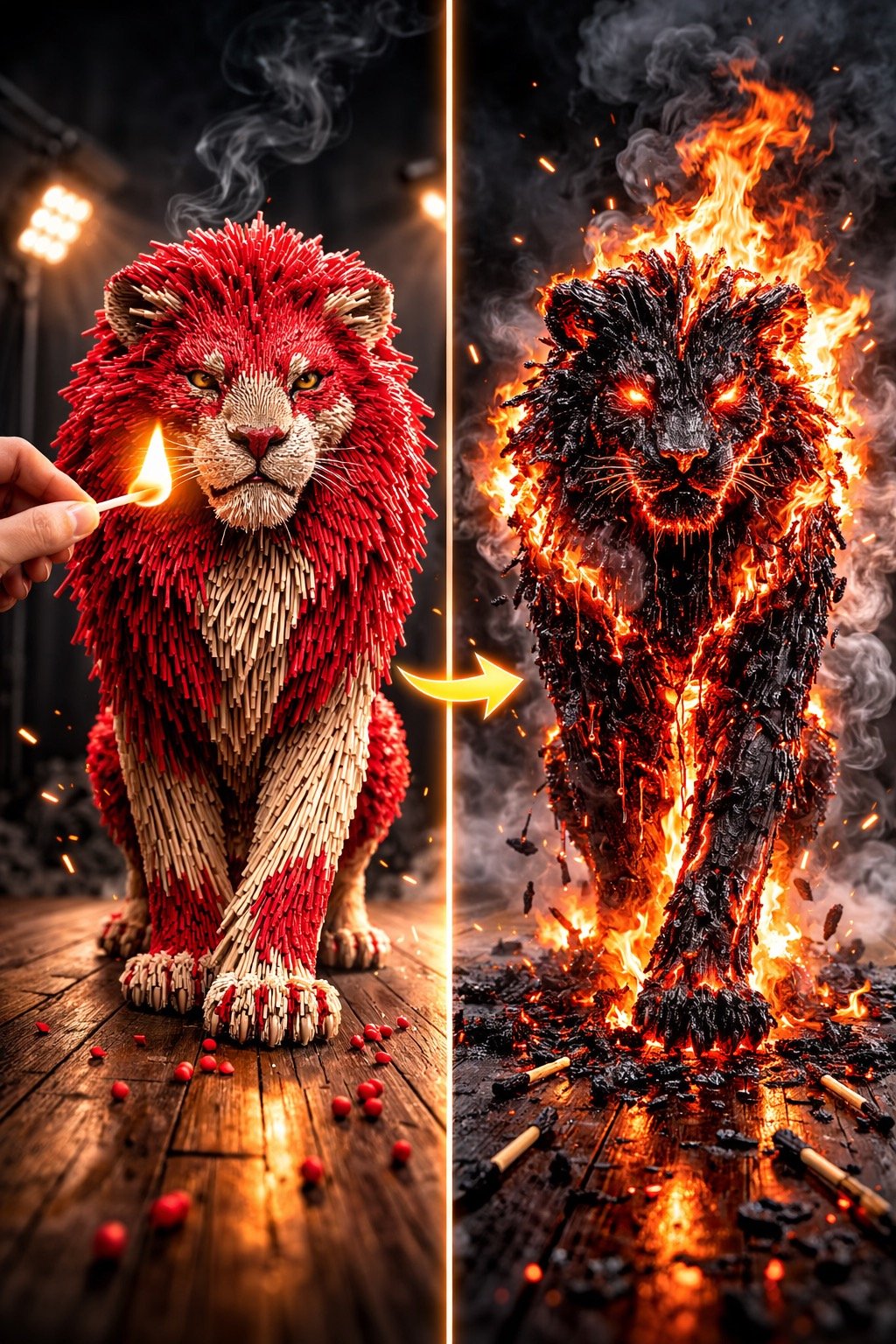 Free AI Matchstick Animal Burning Viral Video Prompt Bundle 2 Free AI Matchstick Animal Burning Viral Video Prompt Bundle