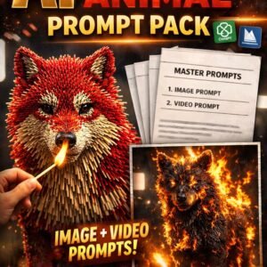 Free AI Matchstick Animal Burning Viral Video Prompt Bundle