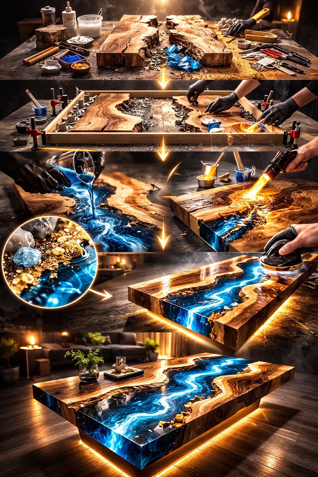 Free AI Prompt Pack for Epoxy Resin YouTube Shorts 1