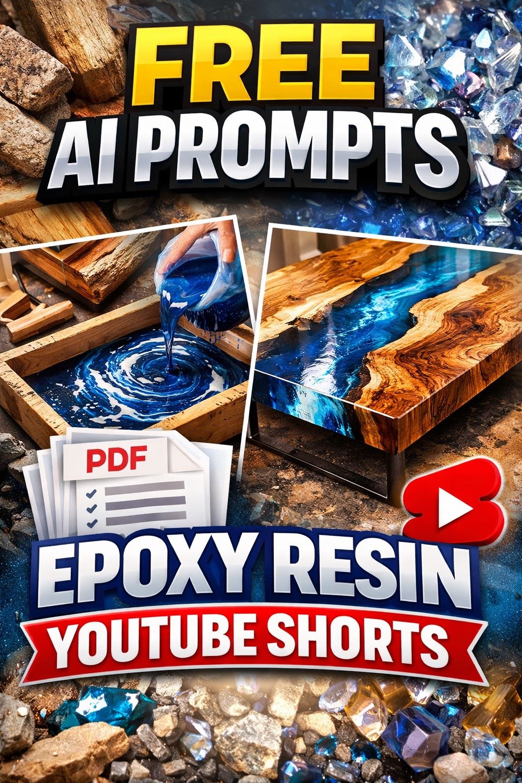 Free AI Prompt Pack for Epoxy Resin YouTube Shorts Free AI Prompt Pack for Epoxy Resin YouTube Shorts