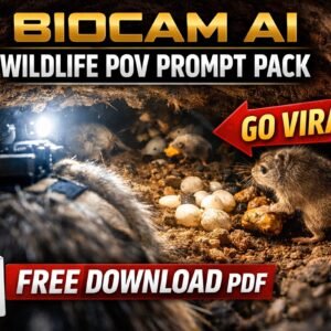 BIOCAM AI Master Prompt Create Viral Underground Creature Videos