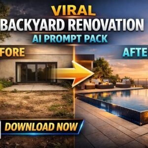Viral Backyard Renovation AI Prompt Pack