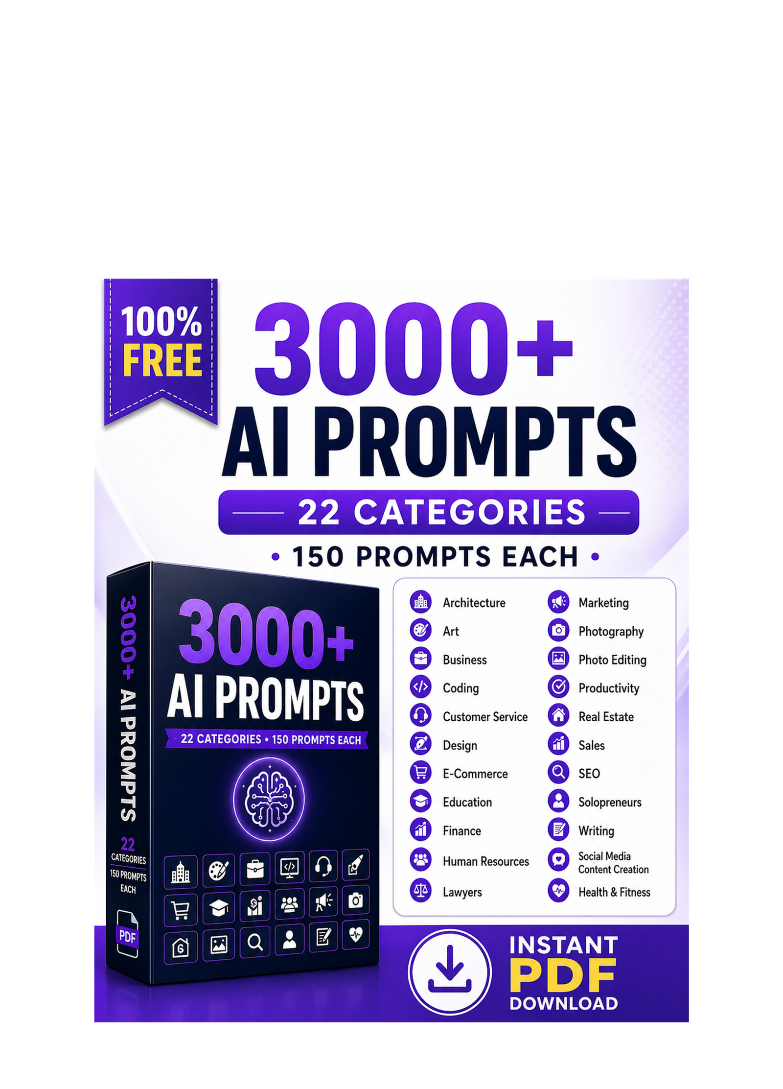 Download 3000+ ChatGPT Prompts Free | AI Prompt PDF