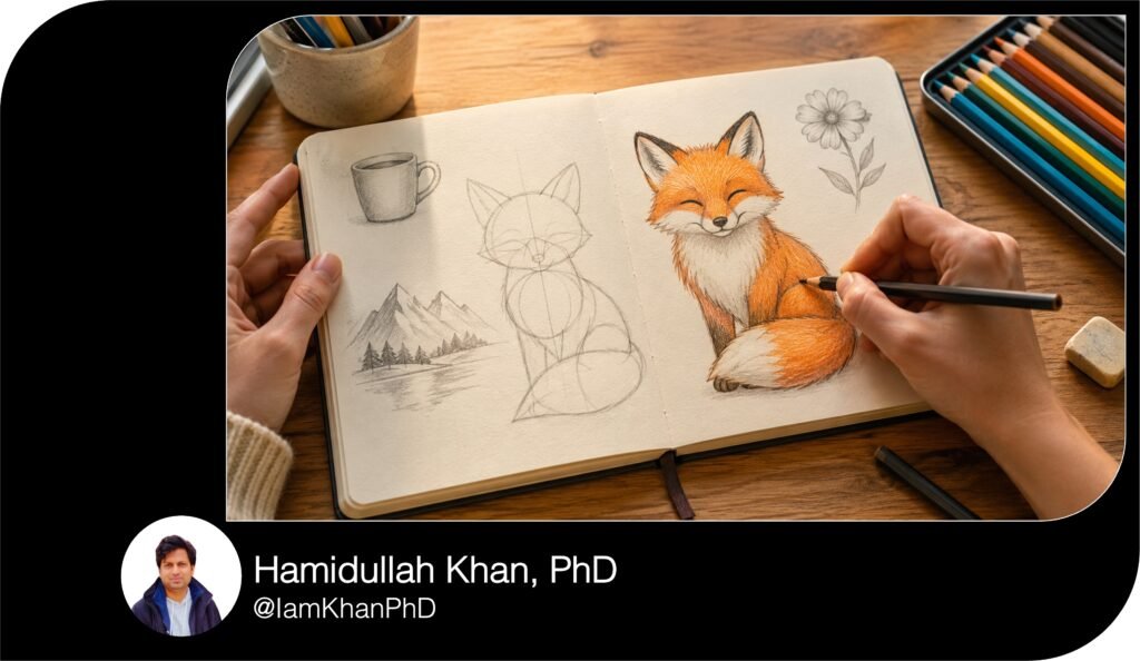 AI Drawing Prompts for Beginners I Editable Prompt Pack