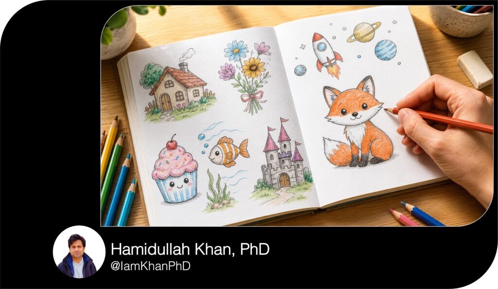 Beginner Drawing Prompt Pack: 10 Creative AI Templates
