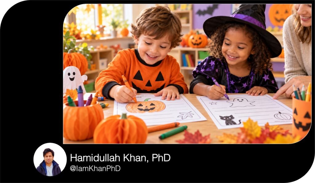 10 Halloween Writing Prompts for Preschool I Custom AI Prompt Pack